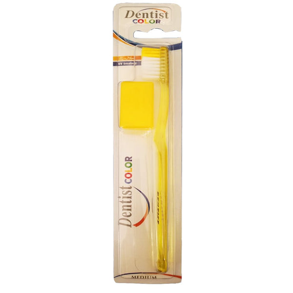 Dentist Color Medium Toothbrush (Yellow) - My Vitamin Store