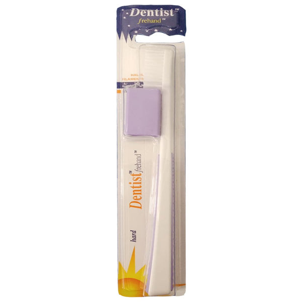 Dentist Frehand Hard Toothbrush (Purple) - My Vitamin Store