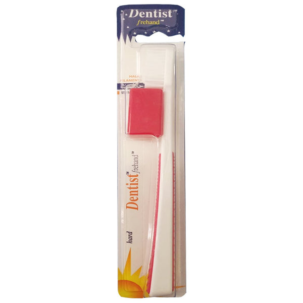 Dentist Frehand Hard Toothbrush (Red) - My Vitamin Store