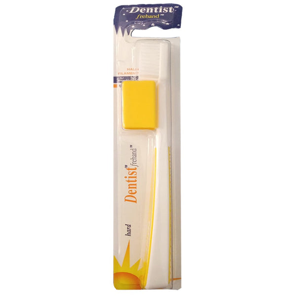 Dentist Frehand Hard Toothbrush (Yellow) - My Vitamin Store