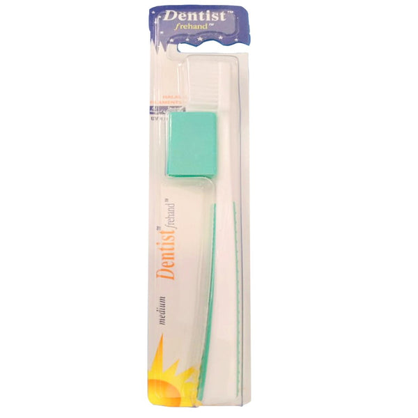 Dentist Frehand Medium Toothbrush (Green) - My Vitamin Store