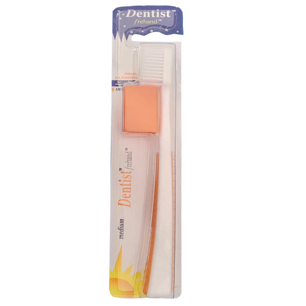 Dentist Frehand Medium Toothbrush (Orange) - My Vitamin Store