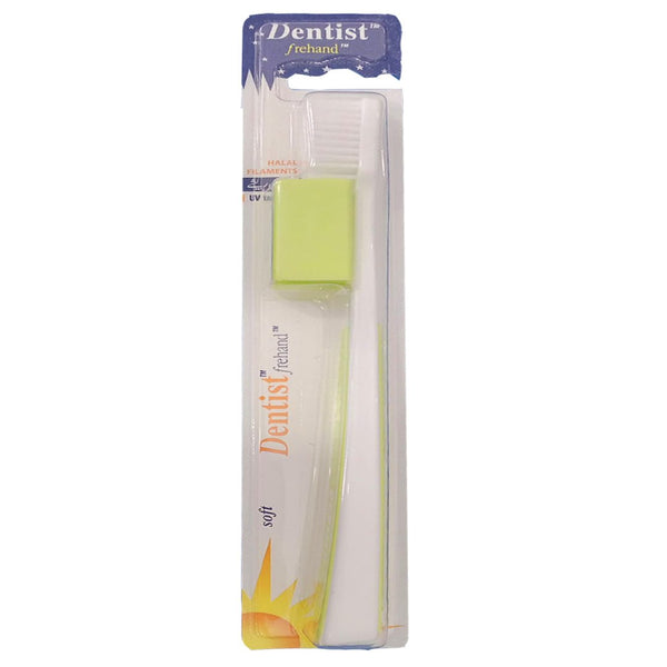 Dentist Frehand Soft Toothbrush (Lime Green) - My Vitamin Store