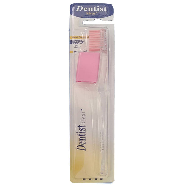 Dentist Klear Hard Toothbrush (Pink) - My Vitamin Store