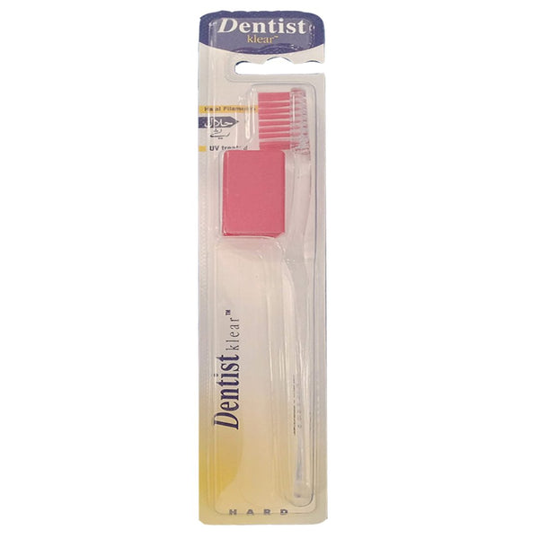Dentist Klear Hard Toothbrush (Red) - My Vitamin Store