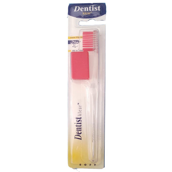 Dentist Klear Soft Toothbrush (Red), 1 Ct - My Vitamin Store
