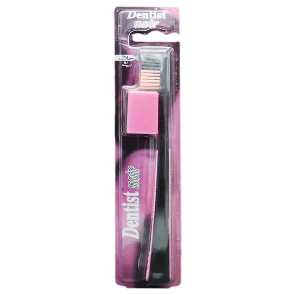 Dentist Noir Medium Toothbrush (Pink), 1 Ct - My Vitamin Store