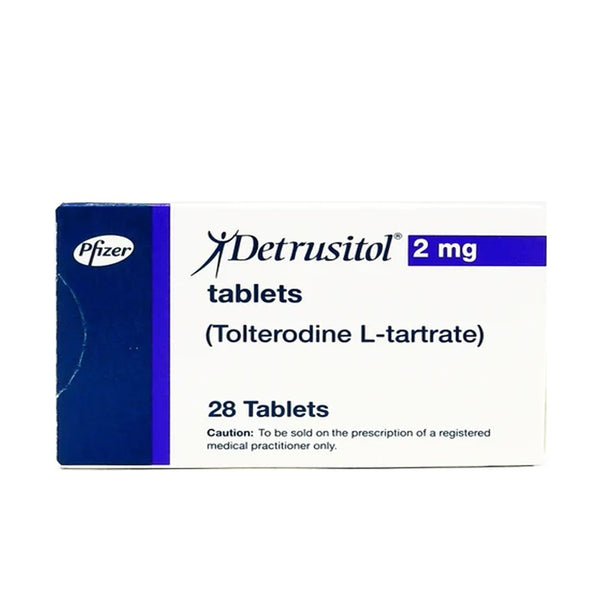 Detrusitol Tablets 2mg, 28 Ct - Pfizer - My Vitamin Store