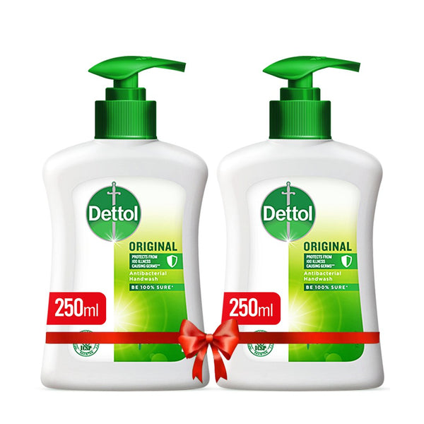 Dettol Original Antibacterial Liquid Handwash 250ml, 2 Ct - My Vitamin Store
