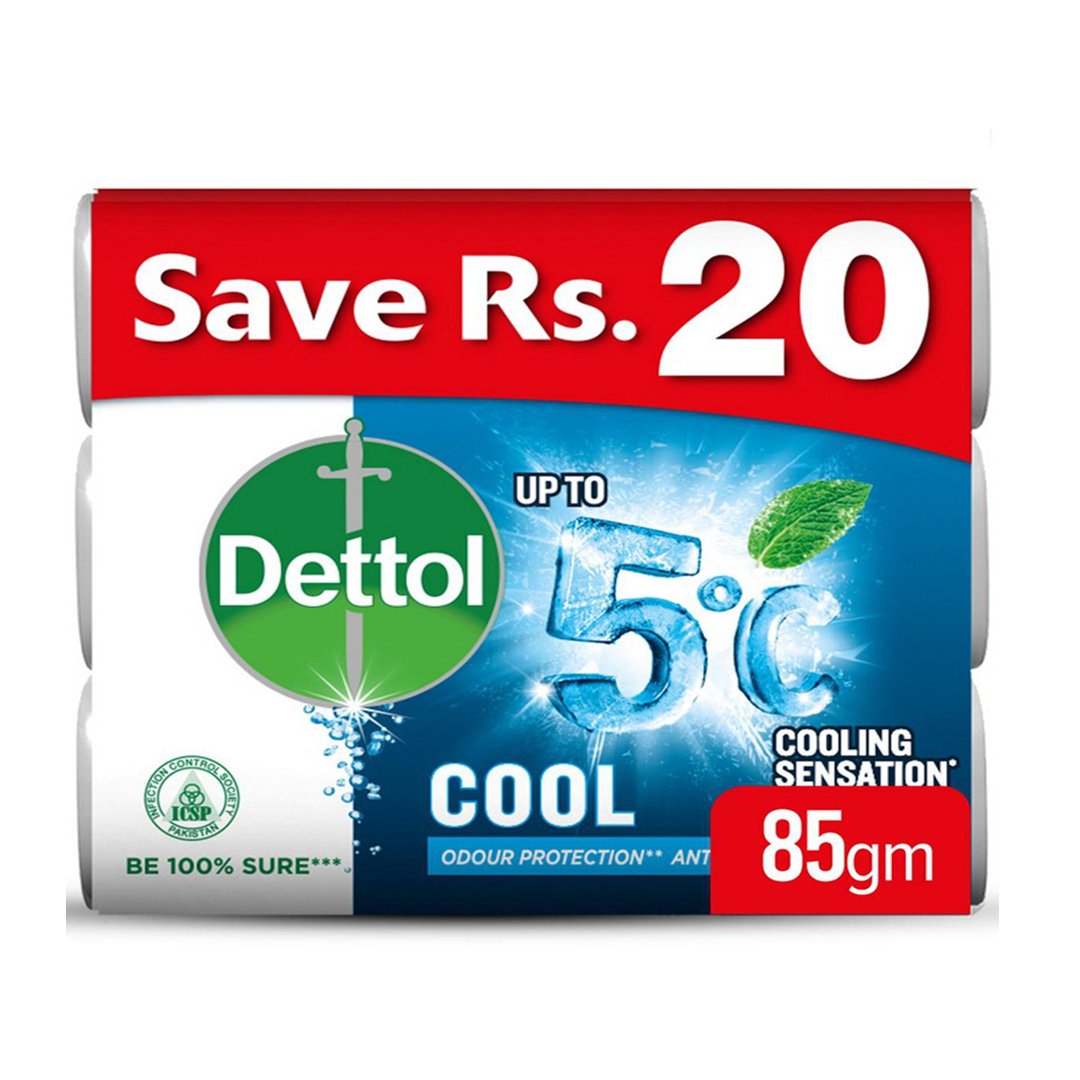 Dettol Soap Cool (3 x 85g) - My Vitamin Store