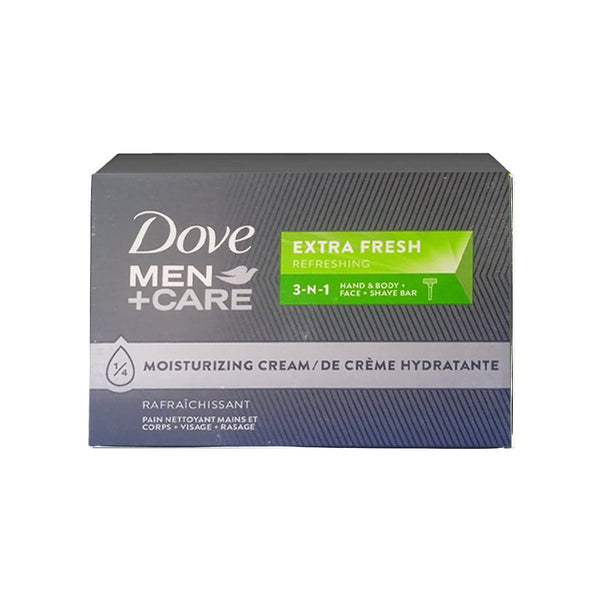 Dove Men + Care Extra Fresh Hand & Body + Face + Shave Bar Soap - My Vitamin Store