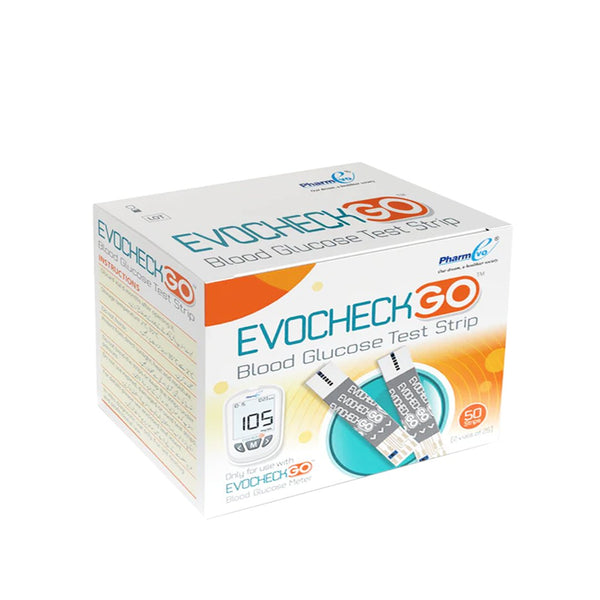 EvoCheck Go Blood Glucose Test Strips, 50 Ct - My Vitamin Store
