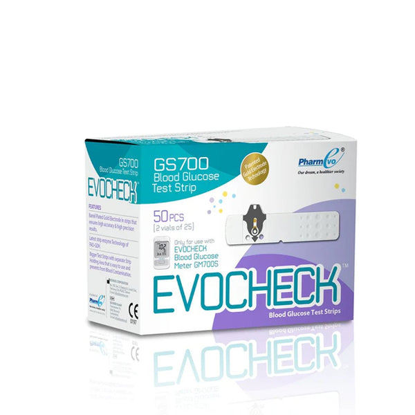 EvoCheck GS700 Blood Glucose Test Strips, 50 Ct - My Vitamin Store