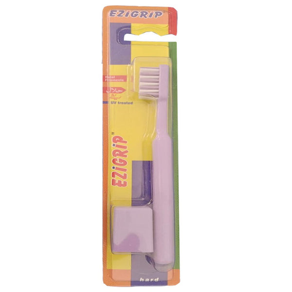 Ezigrip Hard Toothbrush (Purple), 1 Ct - My Vitamin Store