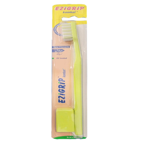 Ezigrip Kombat Hard Toothbrush (Light Green), 1 Ct - My Vitamin Store