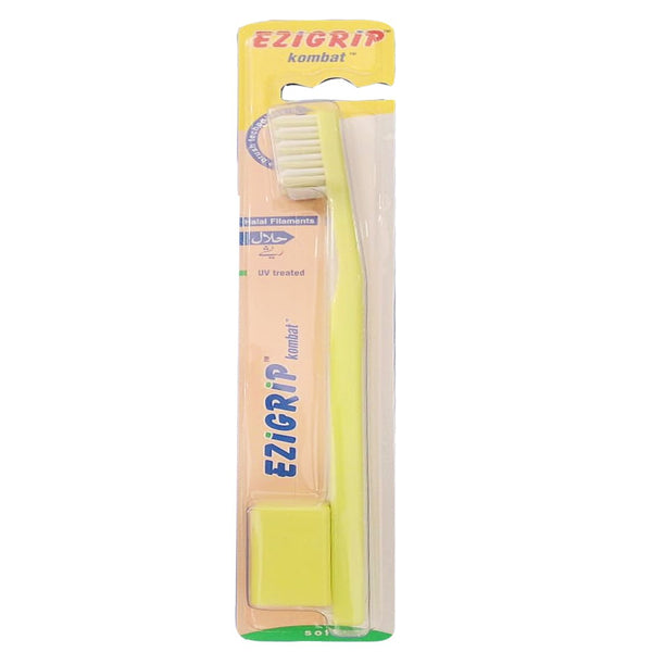Ezigrip Kombat Soft Toothbrush (Light Green) - My Vitamin Store