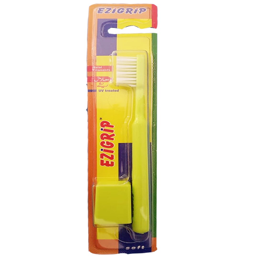 Ezigrip Soft Toothbrush (Lime Green), 1 Ct - My Vitamin Store