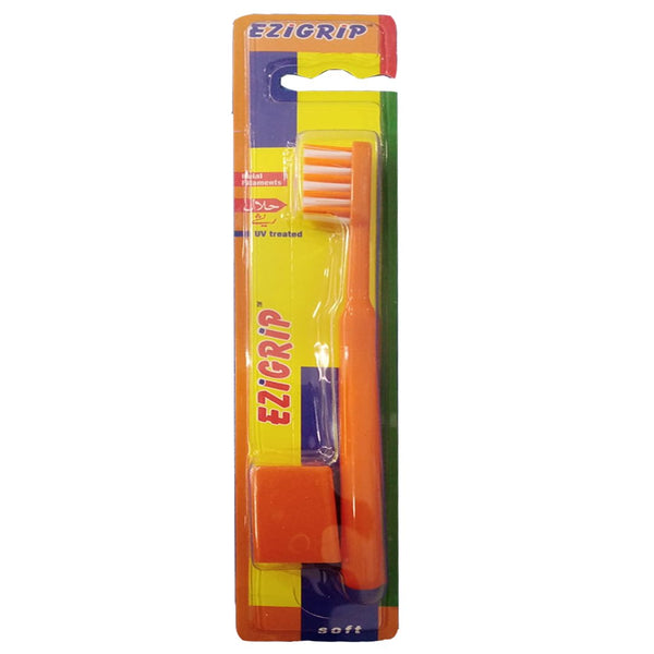 Ezigrip Soft Toothbrush (Orange), 1 Ct - My Vitamin Store