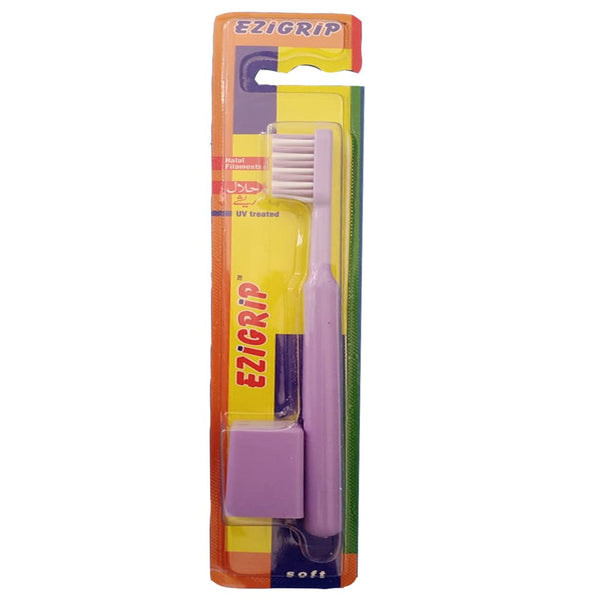 Ezigrip Soft Toothbrush (Purple), 1 Ct - My Vitamin Store
