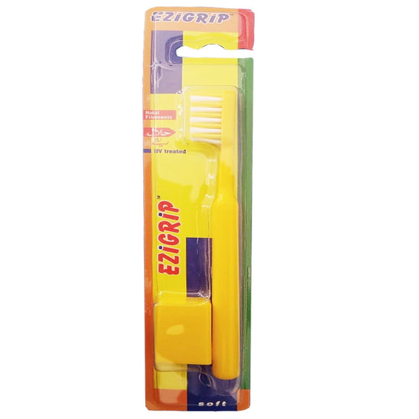 Ezigrip Soft Toothbrush (Yellow), 1 Ct - My Vitamin Store