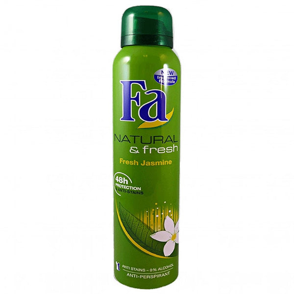 Fa Natural & Fresh Jasmine Men Antiperspirant Spray, 200ml - My Vitamin Store