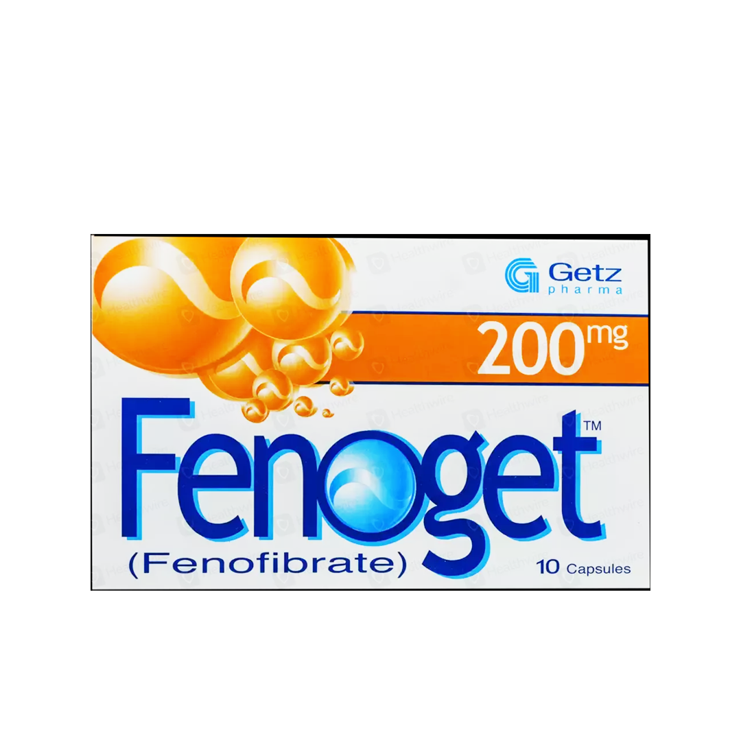 Fenoget Capsules 200mg, 10 Ct - Getz Pharma