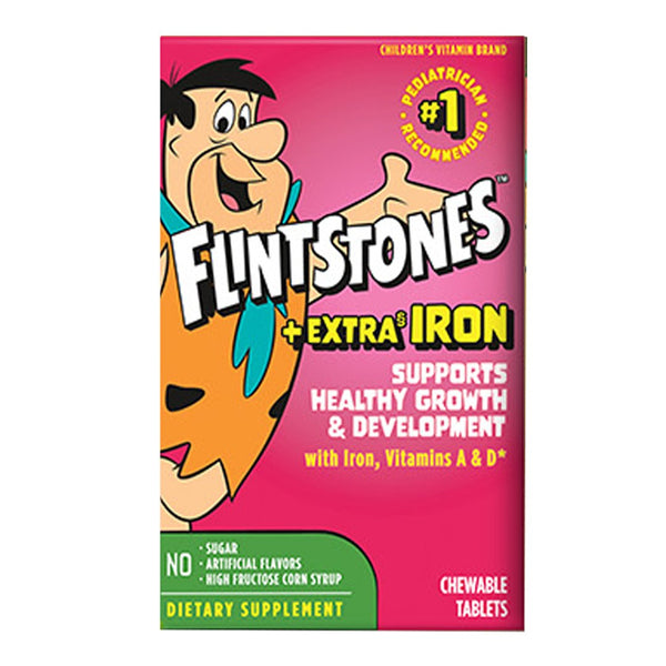 Flintstones Chewables with Extra Iron Multivitamin, 90 Ct - My Vitamin Store