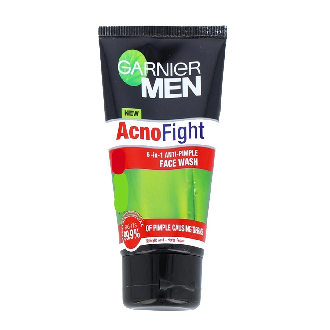 Garnier Men Acno Fight 6-in-1 Anti Pimple Face Wash, 50ml - My Vitamin Store