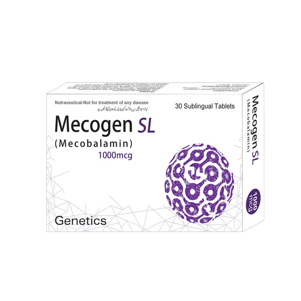 Genetics Mecogen SL (Mecobalamin 1000mcg), 30 Ct - My Vitamin Store
