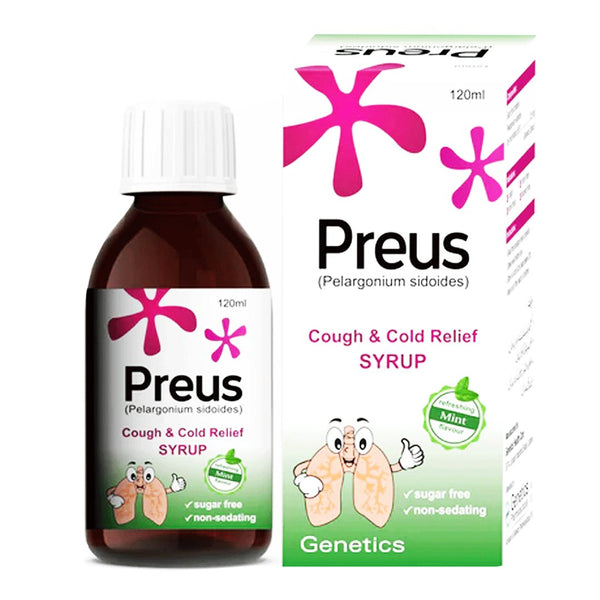 Genetics Preus Syrup, 120ml - My Vitamin Store