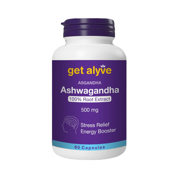 Get Alyve Ashwagandha Root Extract (Asgandha), 60 Ct - My Vitamin Store