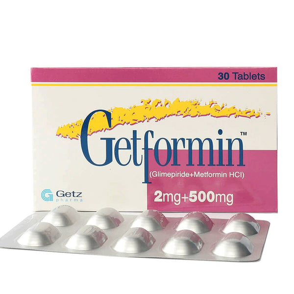 Getformin 2mg+500mg, 30 Ct - My Vitamin Store
