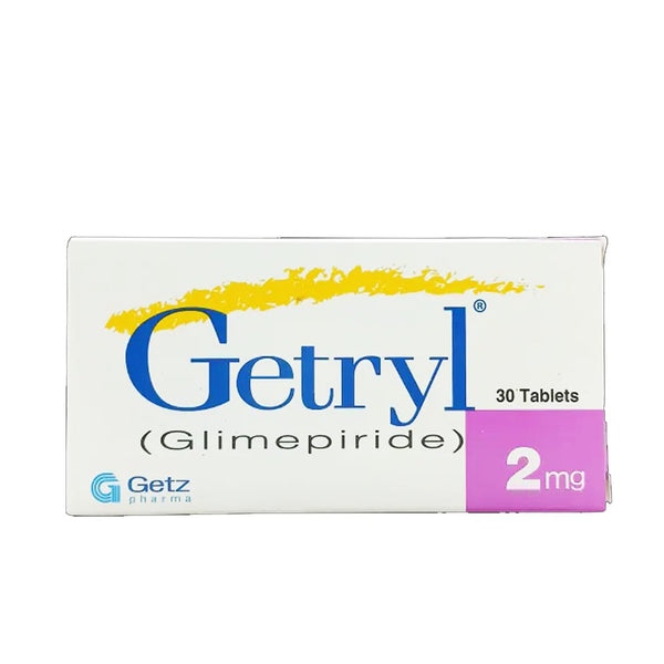 Getryl 2mg Tablet, 30 Ct - Getz Pharma - My Vitamin Store