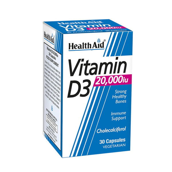 HealthAid Vitamin D3 20,000 IU, 30 Ct - My Vitamin Store