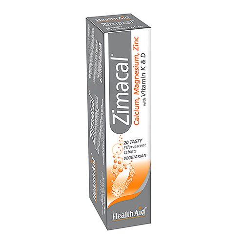 HealthAid Zimacal (Calcium, Magnesium, Zinc, Vit D, Vit K), 20 Ct - My Vitamin Store