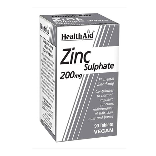 HealthAid Zinc Sulphate 200mg, 90 Ct - My Vitamin Store