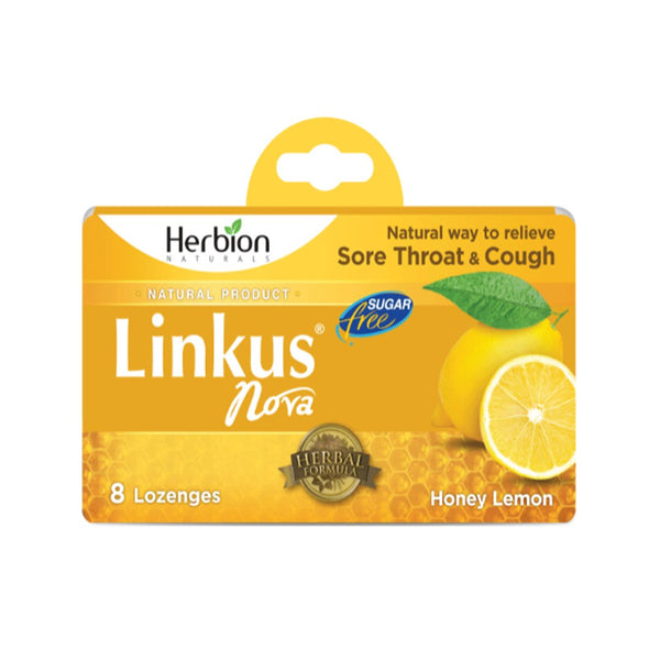 Herbion Linkus Nova Sugar Free Honey Lemon Lozenges, 8 Ct - My Vitamin Store