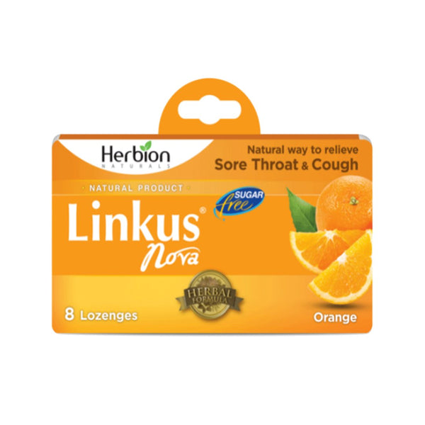 Herbion Linkus Nova Sugar Free Orange Lozenges, 8 Ct - My Vitamin Store