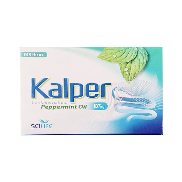 Kalper Peppermint Oil Capsules 187mg, 20 Ct - Scilife - My Vitamin Store