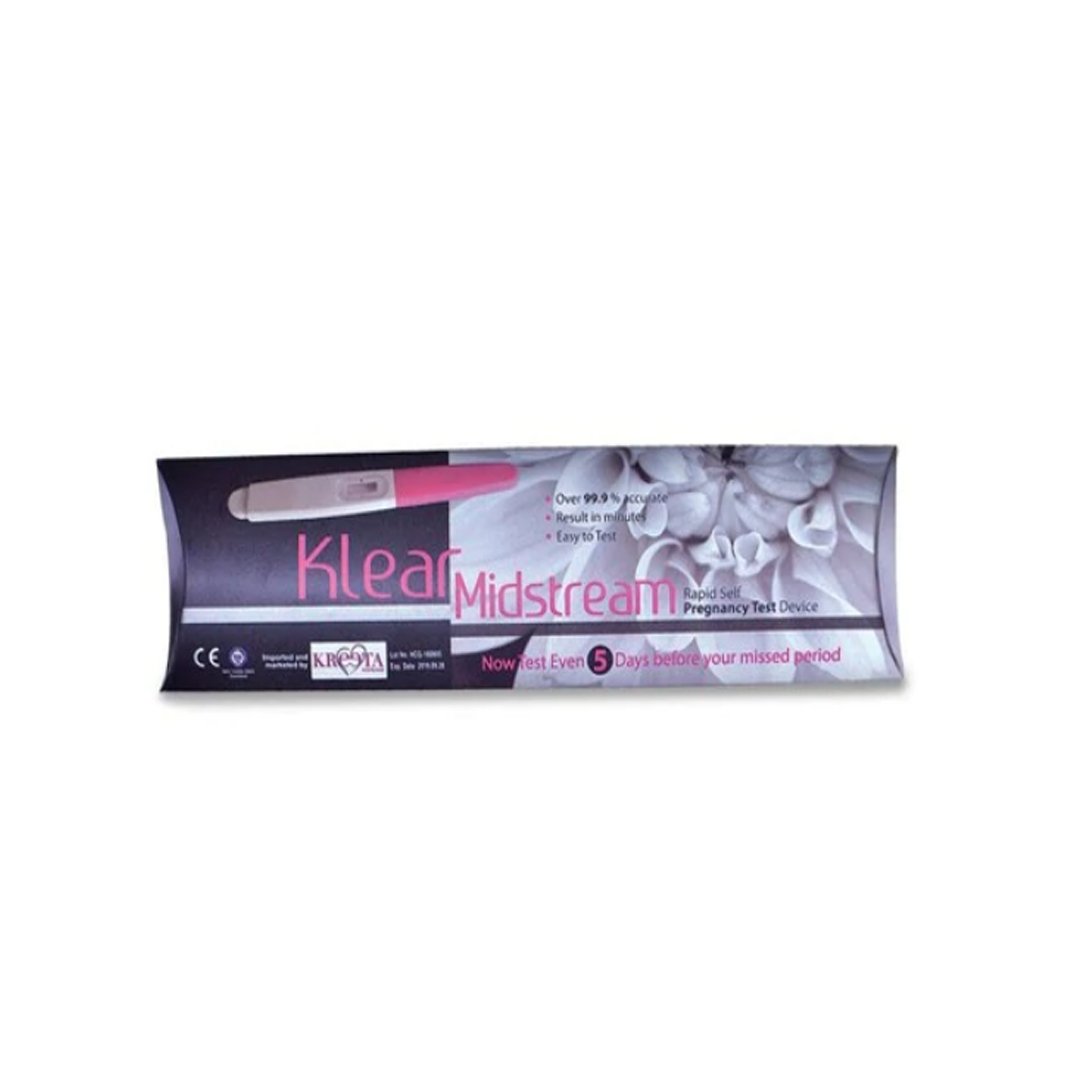 Klear Midstream Rapid Self Pregnancy Testing Kit - My Vitamin Store