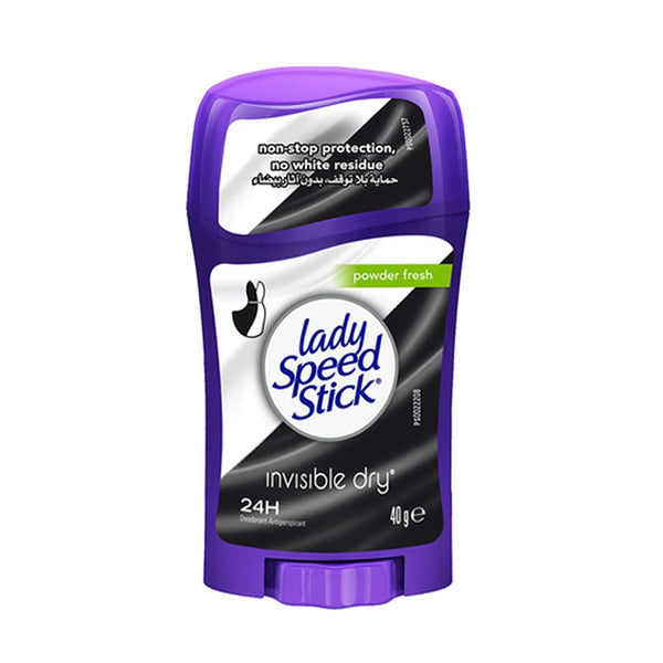 Lady Speed Stick Powder Fresh Invisible Dry Deodorant Stick 24H, 40g - My Vitamin Store