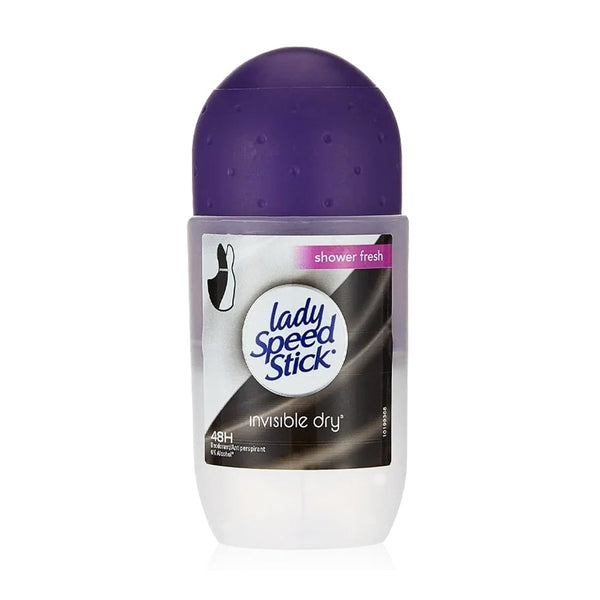 Lady Speed Stick Shower Fresh Invisible Dry Roll-on 48H, 50ml - My Vitamin Store