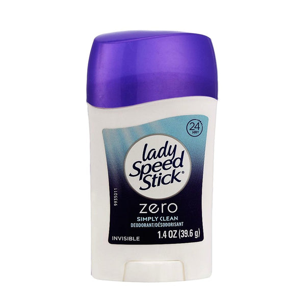 Lady Speed Stick Zero Simply Clean Invisible 24H, 39.6g - My Vitamin Store