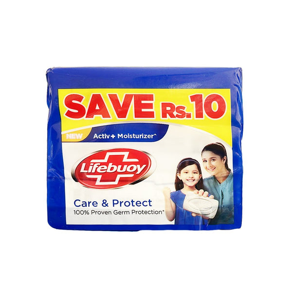 Lifebuoy Care and Protect Soap Bar, 98g (Pack of 3) - My Vitamin Store