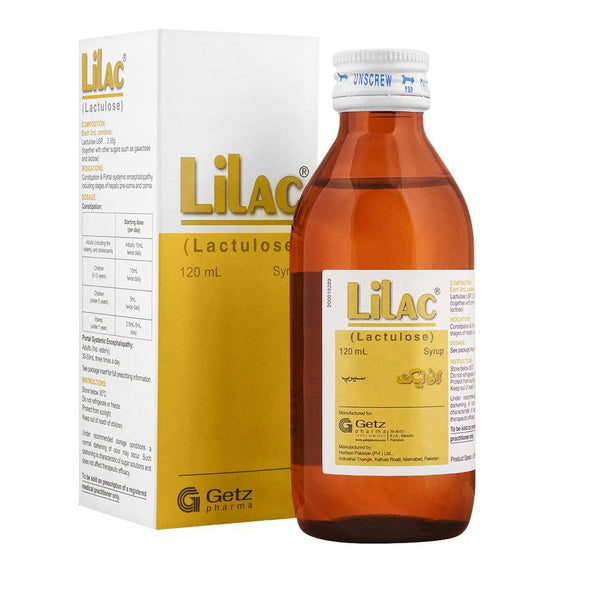Lilac (Lactulose) Syrup, 120ml - Getz Pharma - My Vitamin Store
