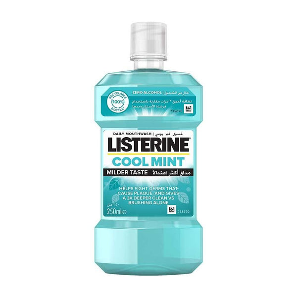 Listerine Cool Mint Antiseptic Mouthwash, 250ml - My Vitamin Store