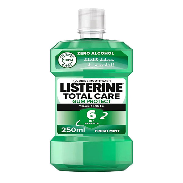 Listerine Total Care Gum Protect 6 in 1 Mouthwash Fresh Mint, 250ml - My Vitamin Store