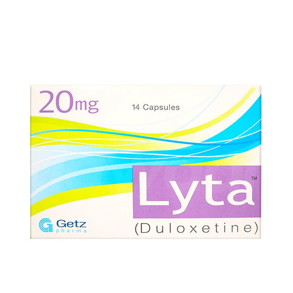 Lyta (Duloxetine) 20mg, 14 Ct - Getz Pharma - My Vitamin Store