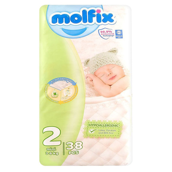 Molfix Diapers Size 2 (Mini), 38 Ct - My Vitamin Store