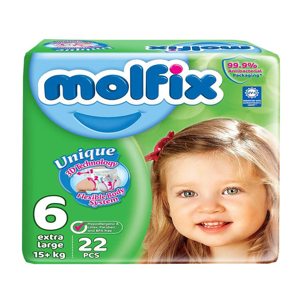 Molfix Diapers Size 6 (X-Large), 22 Ct - My Vitamin Store
